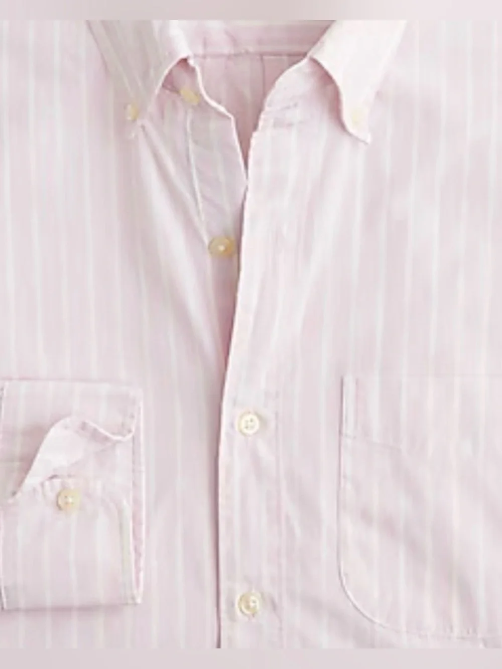 J. Crew Secret Wash Classic Fit Cotton Poplin Shirt in Robert Lilac White
